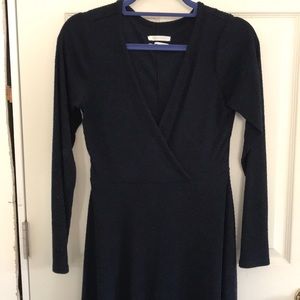 Urban Outfitters navy blue Long sleeve sweater dress